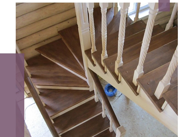 Реставрация деревянных лестниц в Усинске от 4300 руб.