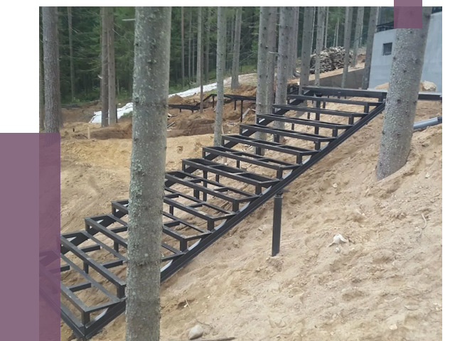 Монтаж металлических лестниц в Усинске от 13565 руб. 