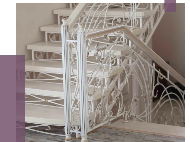 Изготовление кованых лестниц на заказ в Усинске от 87023 руб. | ПРОЛЁТ-Снс