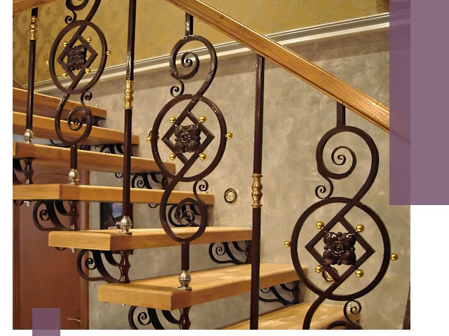 Изготовление кованых лестниц под ключ в Усинске