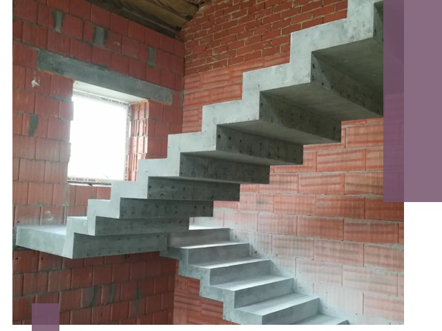 Бетонные лестницы под ключ в Усинске: монтаж, демонтаж, ремонт