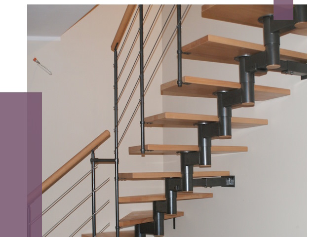 Изготовление модульных лестниц в Усинске от 11518 руб. 