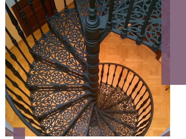 Винтовые лестницы под ключ в Усинске: производство и монтаж