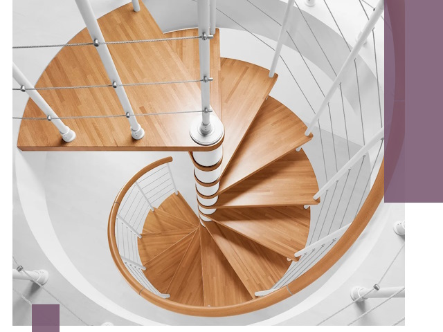 Изготовление винтовых лестниц под ключ в Усинске