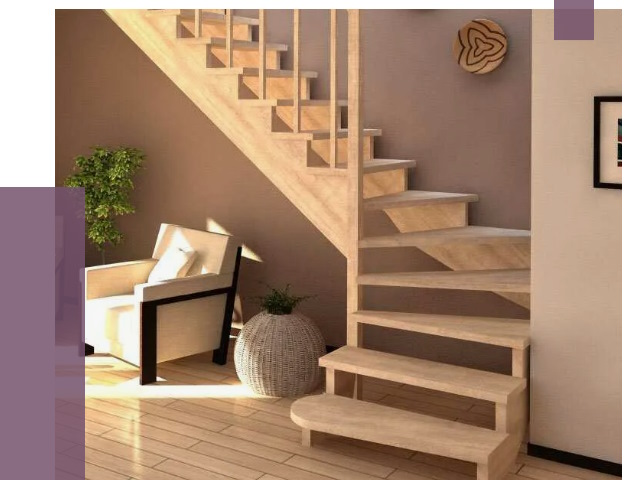 Изготовление Г-образных лестниц в Усинске от 18940 руб. 