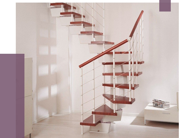 Изготовление лестниц на больцах в Усинске от 9726 руб. | ПРОЛЁТ-Снс