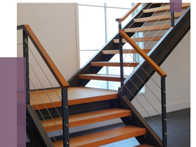 Изготовление лестниц на металлокаркасе в Усинске от 18940 руб. | ПРОЛЁТ-Снс