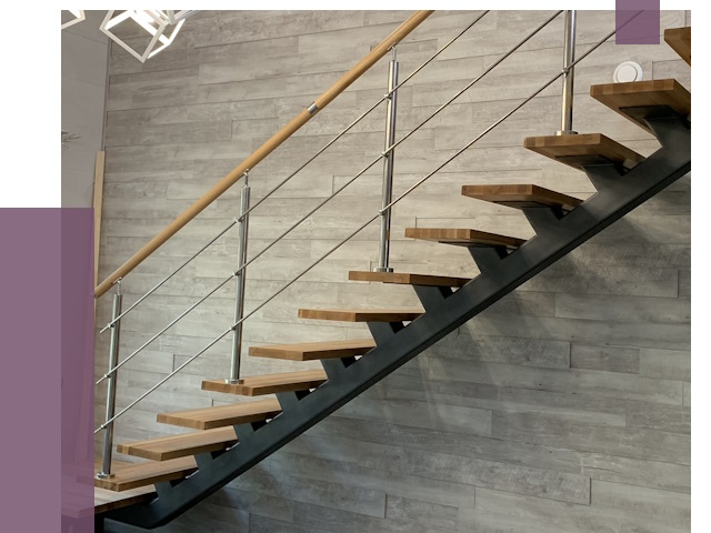 Изготовление лестниц на монокосоуре в Усинске от 76273 руб. 