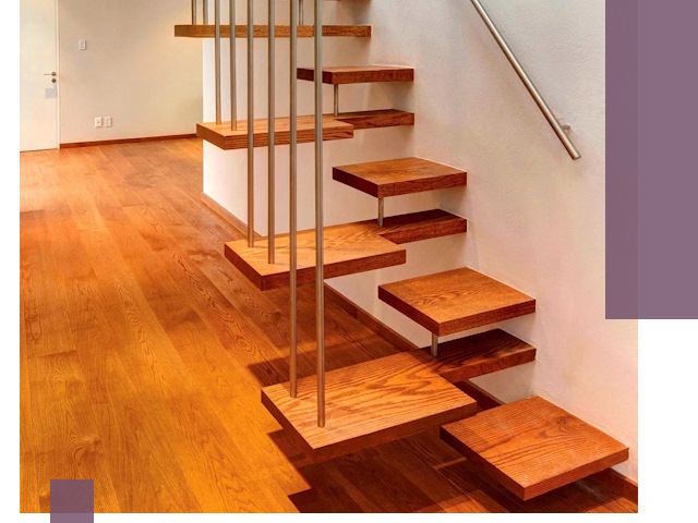 Лестницы «гусиный шаг» на заказ в Усинске для узких пространств