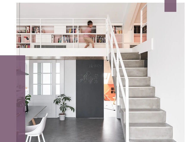 Лестницы для двухуровневой квартиры в Усинске от 176606 руб. | ПРОЛЁТ-Снс