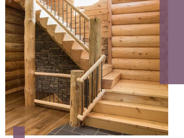 Лестницы в баню под заказ и профессиональный монтаж в Усинске