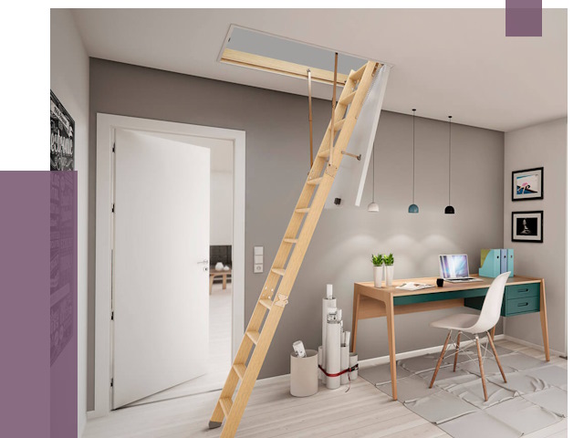 Чердачные лестницы в Усинске — от 14589 руб. | ПРОЛЁТ-Снс