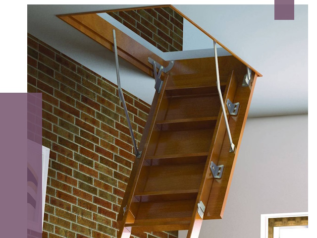 Установка чердачной лестницы в Усинске от 7832 руб. | ПРОЛЁТ-Снс