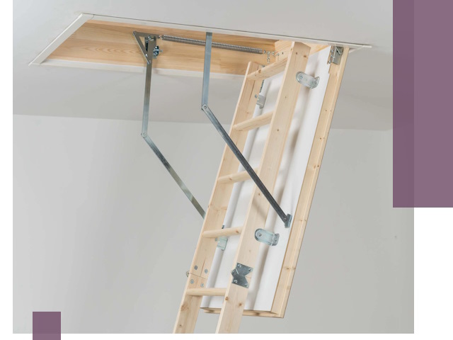 Установка чердачной лестницы под ключ в Усинске