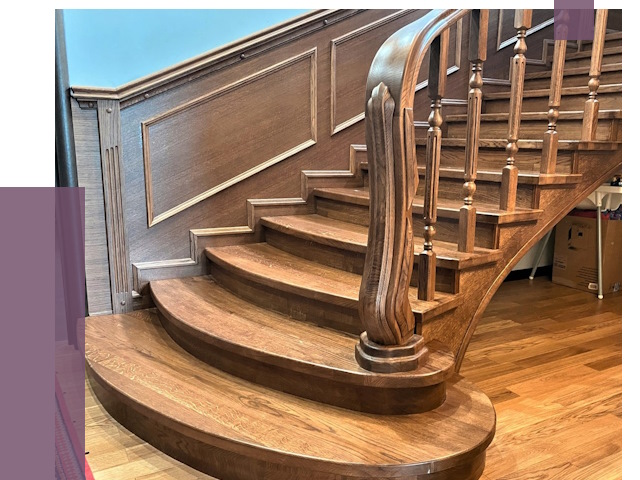 Дубовые лестницы под ключ в Усинске от 176606 руб. — ПРОЛЁТ-Снс