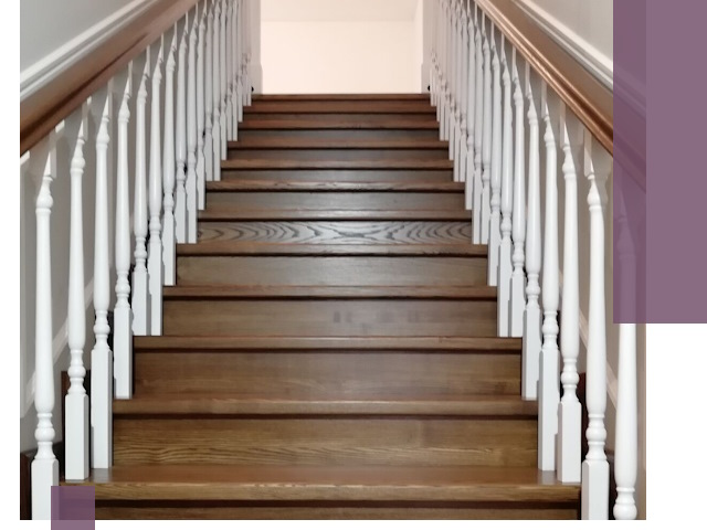 Лестницы из ясеня на заказ в Усинске — изготовление и монтаж