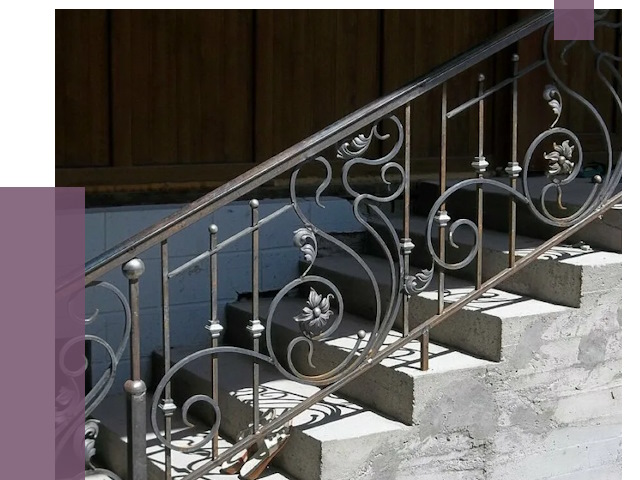 Кованые перила в Усинске от 8702 руб. под ключ — качество от ПРОЛЁТ-Снс