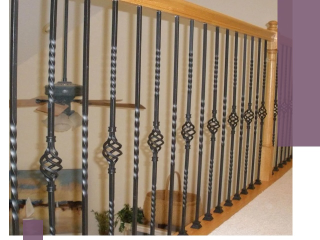 Изготовление и монтаж кованных перил в Усинске под ключ