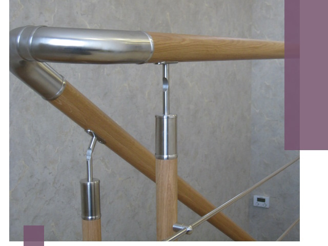 Комбинированные перила на заказ в Усинске — монтаж и производство