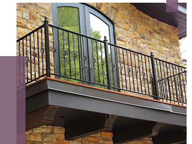 Балконные ограждения в Усинске от 8037 руб. — купить | ПРОЛЁТ-Снс