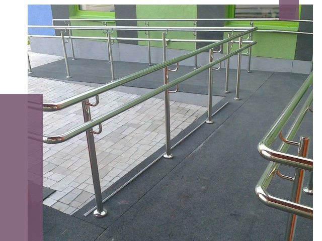 Ограждения пандусов в Усинске от 4351 руб. монтаж | ПРОЛЁТ-Снс