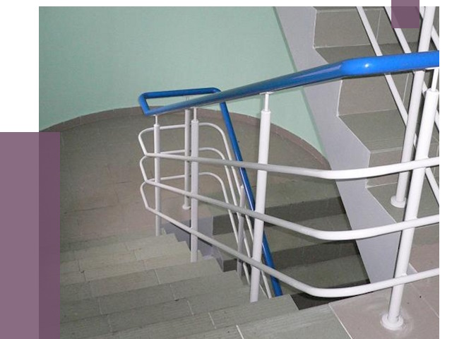 Перила в подъезде в Усинске — установка и замена от 7423 руб. | ПРОЛЁТ-Снс