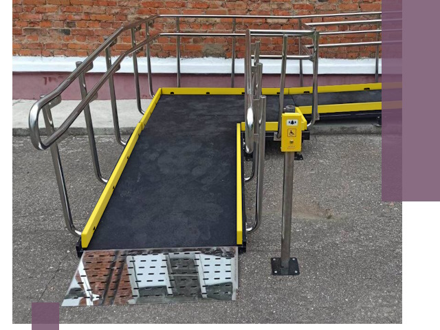 Изготовление наклонных пандусов для инвалидов в Усинске