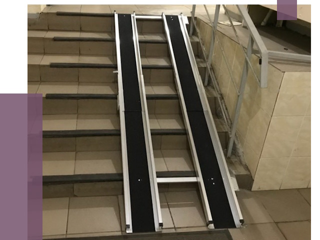 Установка пандуса в подъезд в Усинске от 7986 руб. под ключ | ПРОЛЁТ-Снс