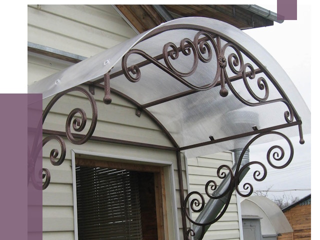 Изготовление козырьков в Усинске от 7371 руб. — заказать | ПРОЛЁТ-Снс