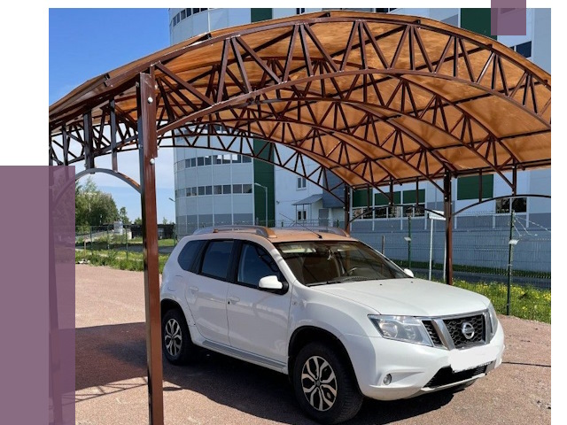 Недорогие навесы в Усинске от 43000 руб. | ПРОЛЁТ-Снс