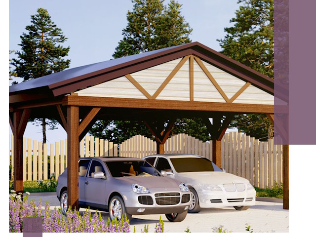 Навесы для автомобиля в Усинске — изготовление и монтаж