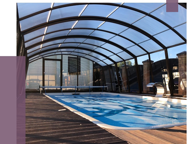 Навесы для бассейна в Усинске от 16790 руб. под ключ | ПРОЛЁТ-Снс