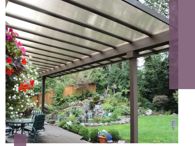 Навесы из поликарбоната под ключ в Усинске быстро и надёжно