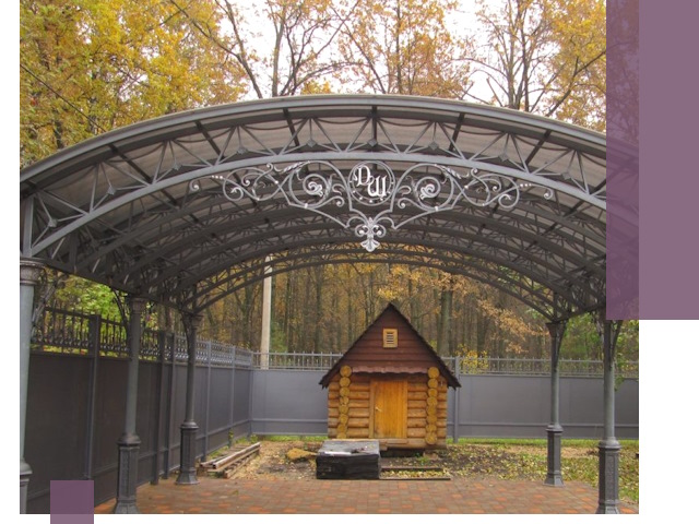 Кованые навесы премиум-класса под заказ в Усинске