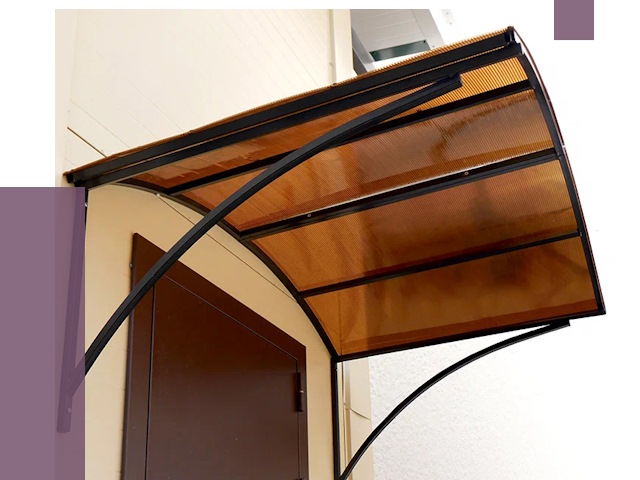 Недорогие козырьки в Усинске от 7597 руб.  | ПРОЛЁТ-Снс