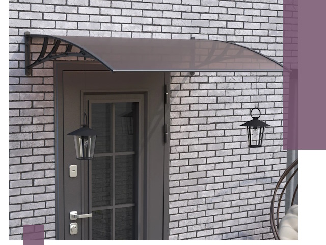 Недорогие козырьки и навесы под ключ в Усинске