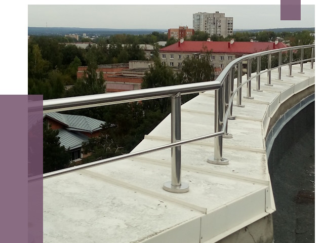 Парапеты и ограждения кровли в Усинске от 4965 руб.
