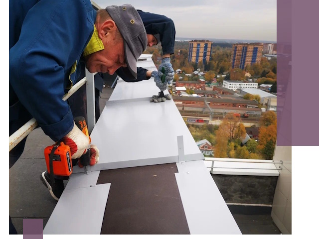 Монтаж парапетов в Усинске — установка прочных металлических ограждений