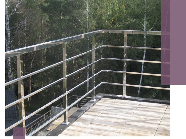 Парапеты из нержавеющей стали в Усинске — изготовление и монтаж