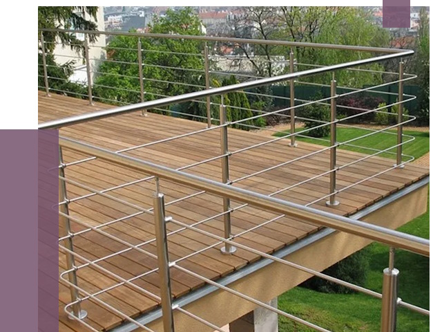 Алюминиевые парапеты в Усинске под ключ от 7781 руб. 