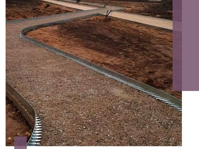 Металлические бордюры под ключ в Усинске — изготовление и монтаж