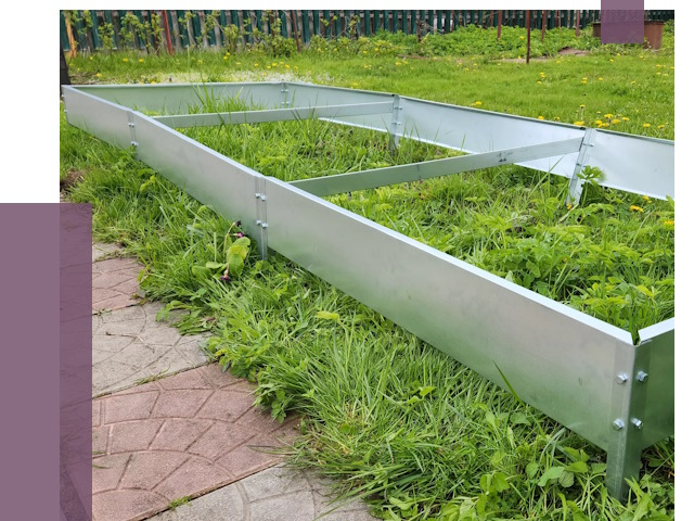 Металлические бордюры для грядок в Усинске от 1792 руб.