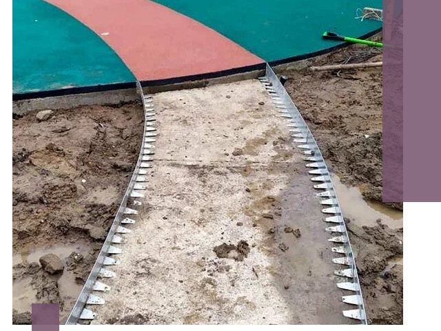 Металлические бордюры для дорожек в Усинске — монтаж и изготовление