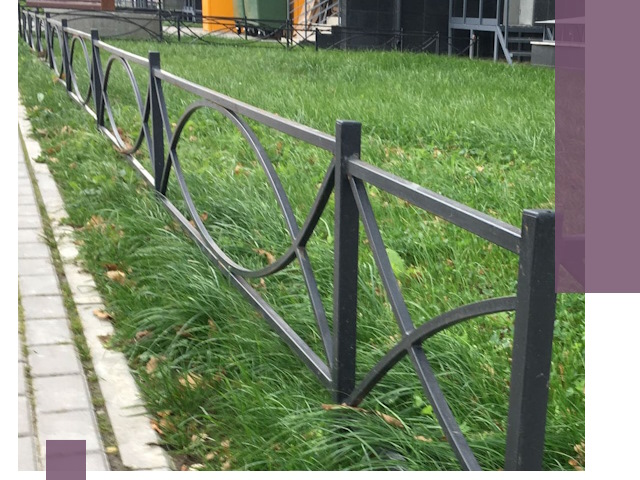 Газонные ограждения из металла в Усинске — монтаж и продажа