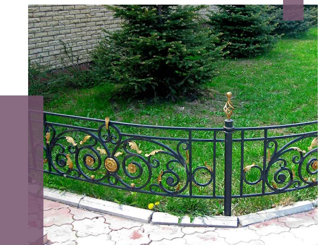 Кованые газонные ограждения в Усинске от 7627 руб. — ПРОЛЁТ-Снс