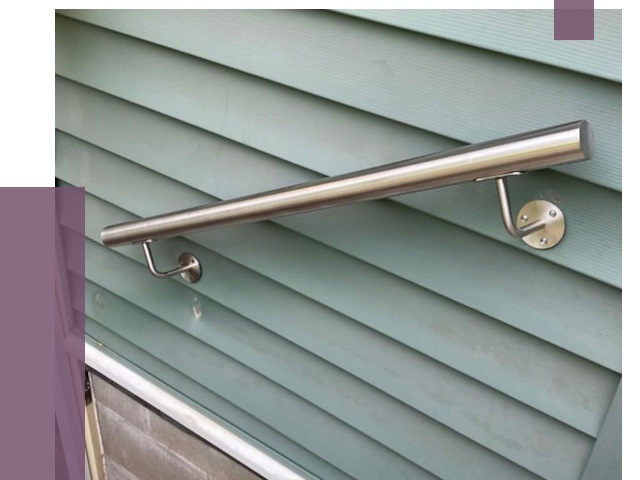 Поручни из нержавеющей стали в Усинске от 7679 руб.  | ПРОЛЁТ-Снс